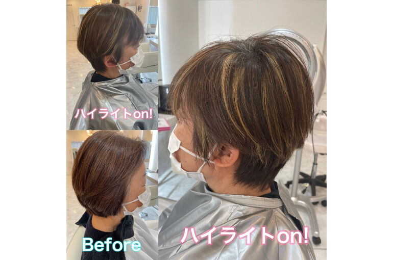 女性ショートスタイル　写真